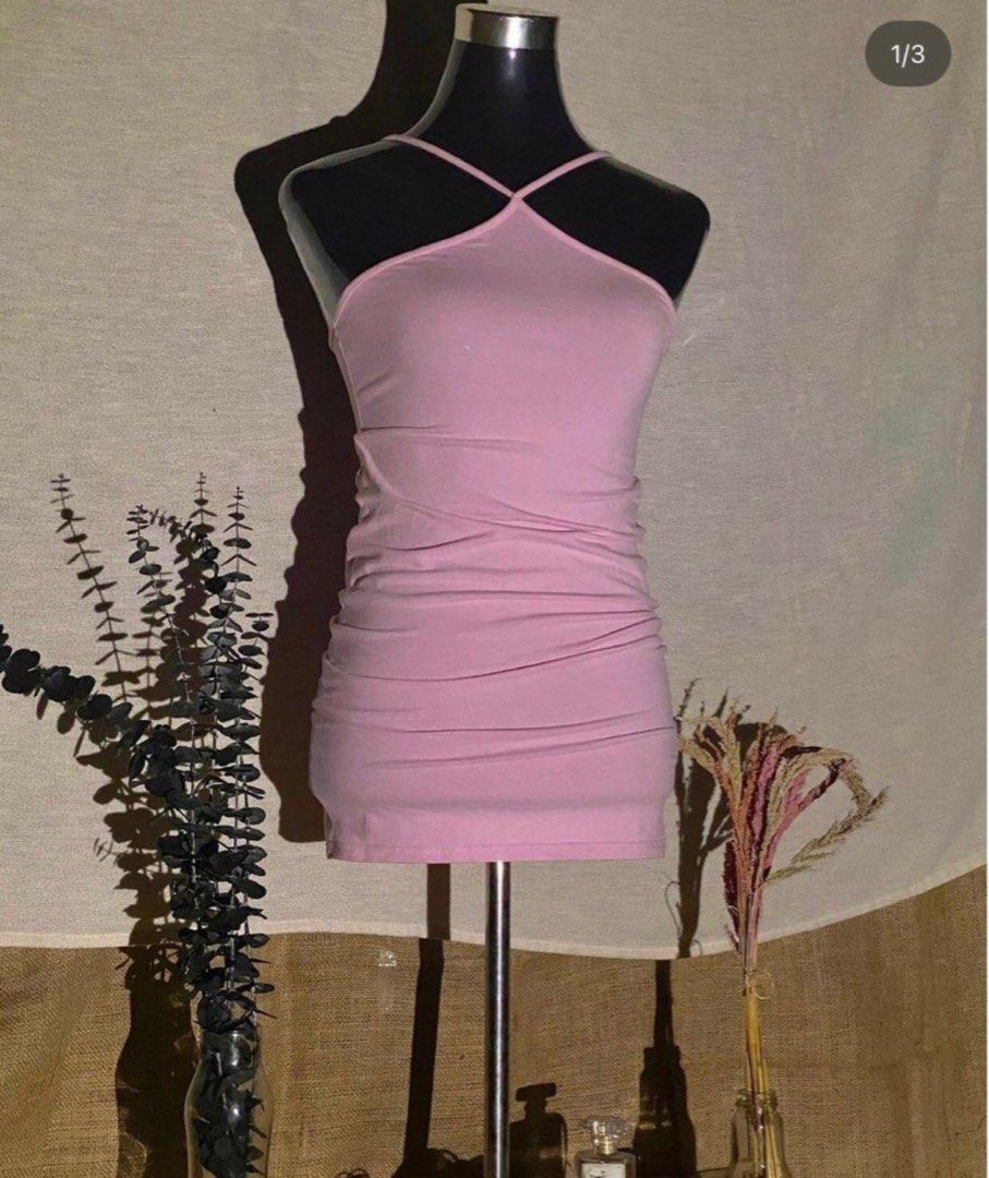 halter tiered dress Applique Halter Tiered Slit Gown by Poly USA 9618