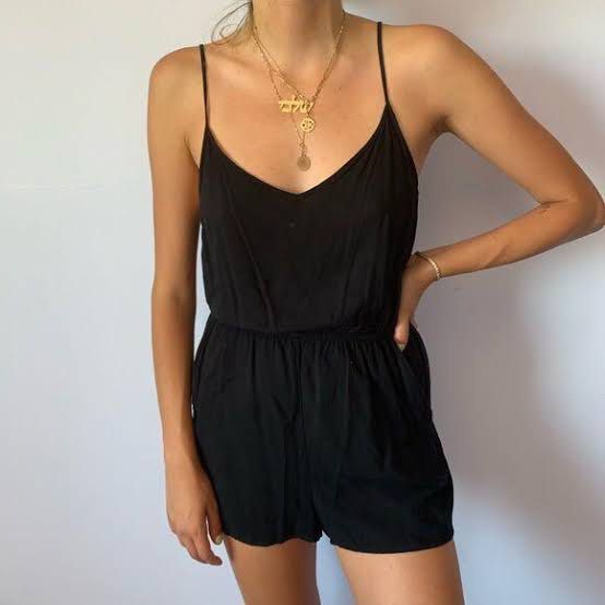 Black new arrivals romper h&m