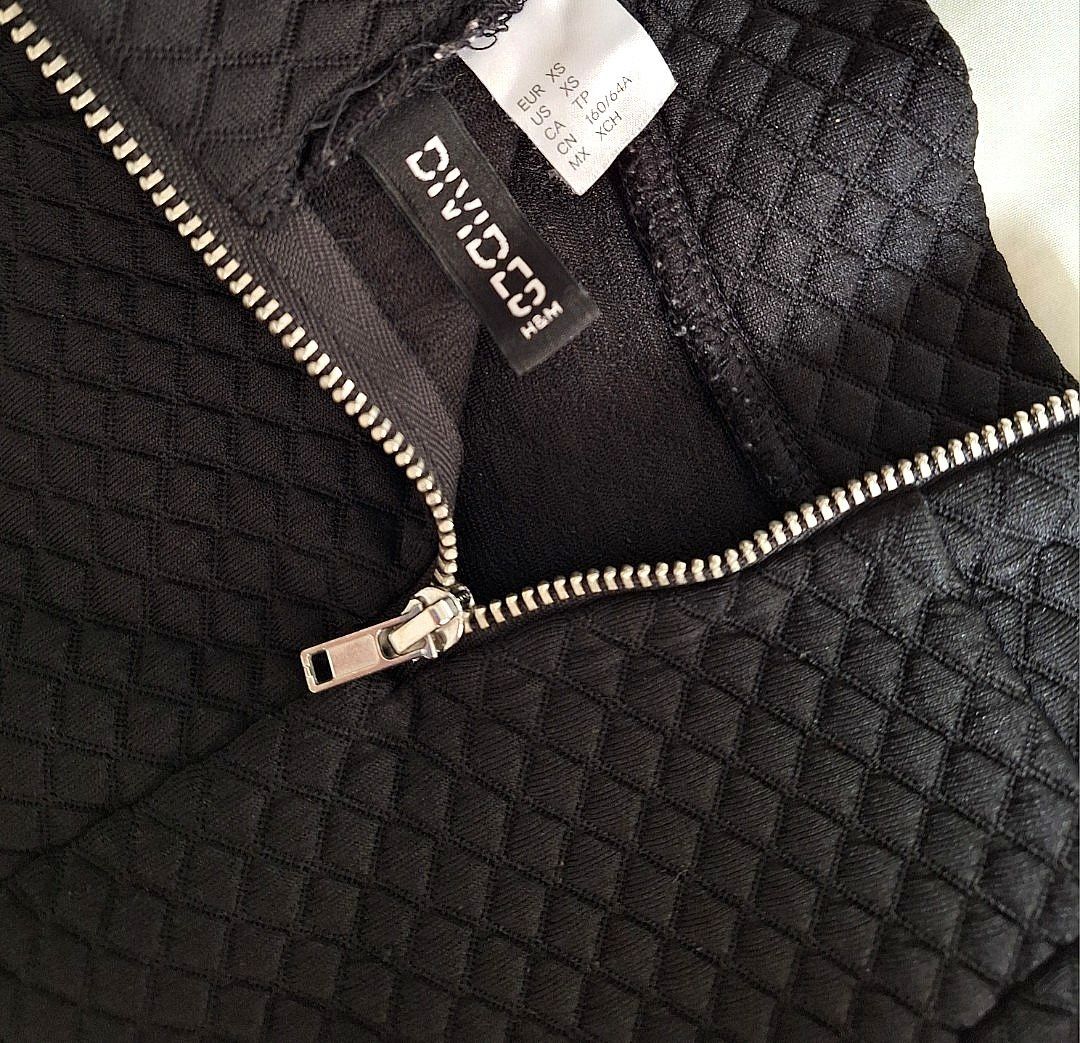 H and m black skater skirt sale