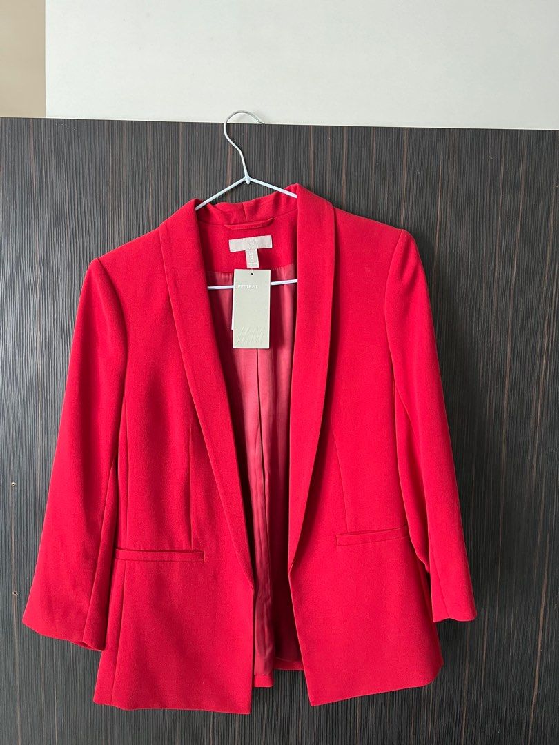 H M Red Blazer