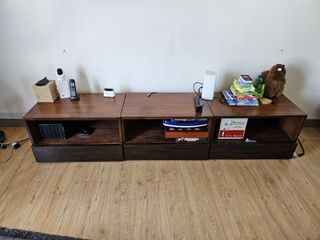 Home Theater or TV Console Table Solid Wood