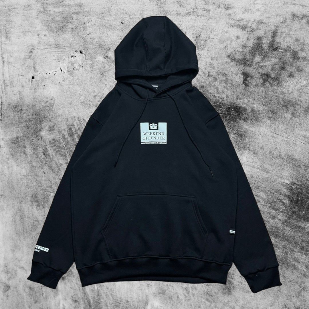 Hoodie Weekend Offender Tunney Hitam Fesyen Pria Pakaian Baju Luaran di Carousell