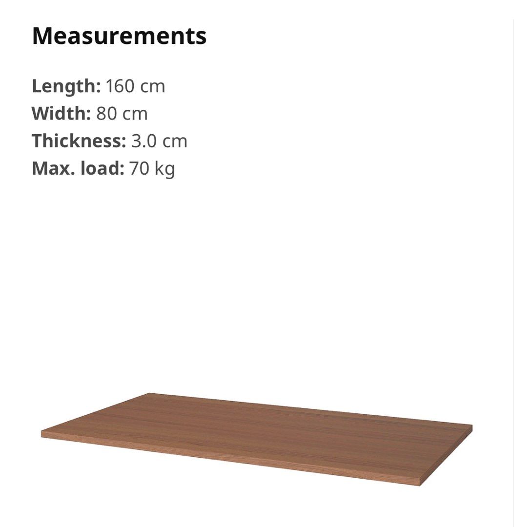 IKEA IDASEN TABLE TOP (s), Furniture & Home Living, Furniture, Tables