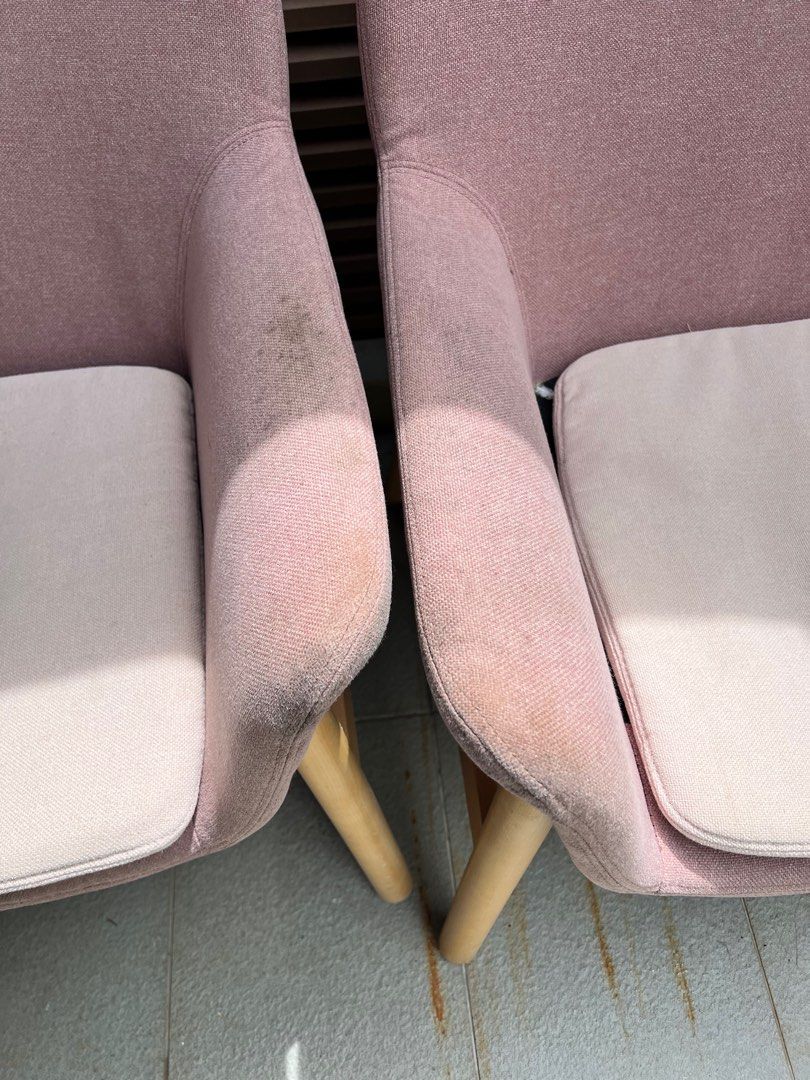 Pink armchair ikea store