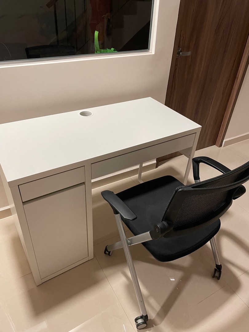 IKEA Study desk and office chair, Furniture & Home Living, Furniture