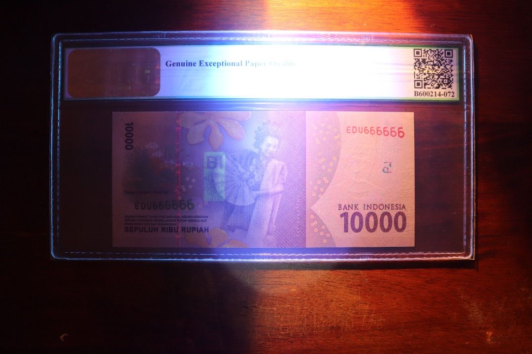 Indonesia 10,000 Rupiah Year 2016 Lucky Consecutive Number Series Solid ...