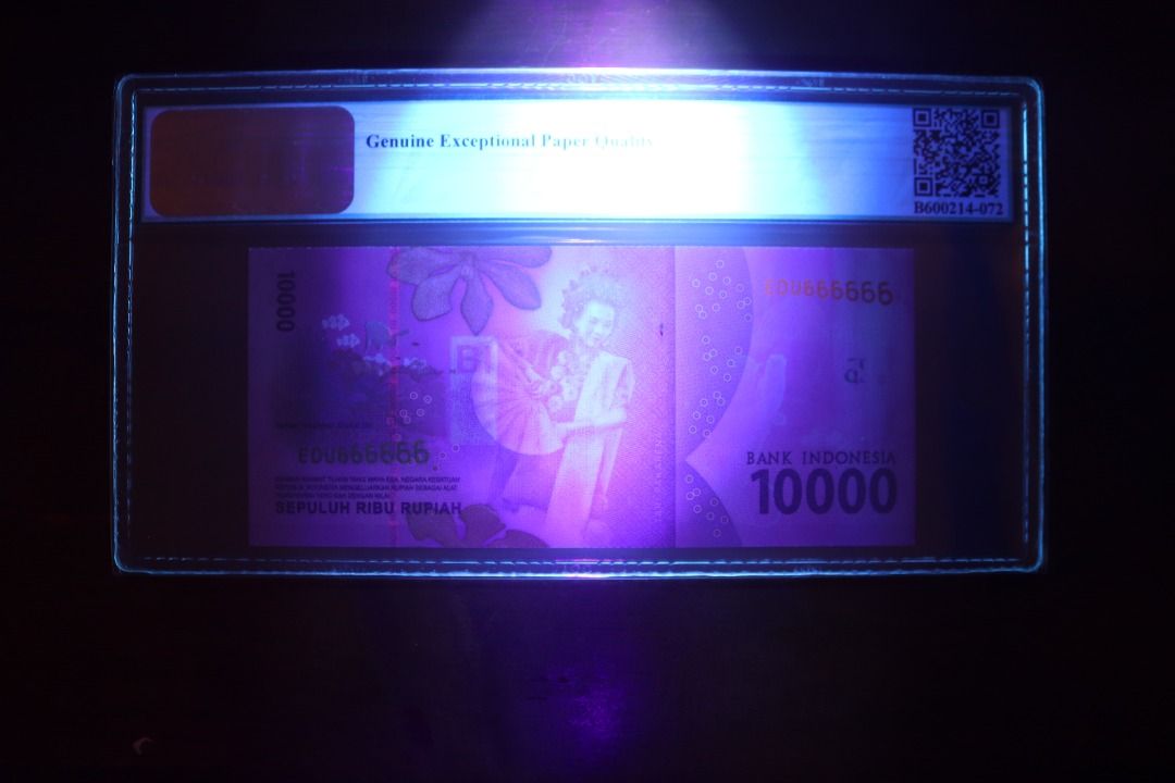 Indonesia 10,000 Rupiah Year 2016 Lucky Consecutive Number Series Solid ...