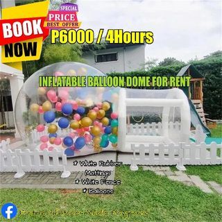 Inflatable Balloon dome Transparent bubble Tent Rotating Balloons