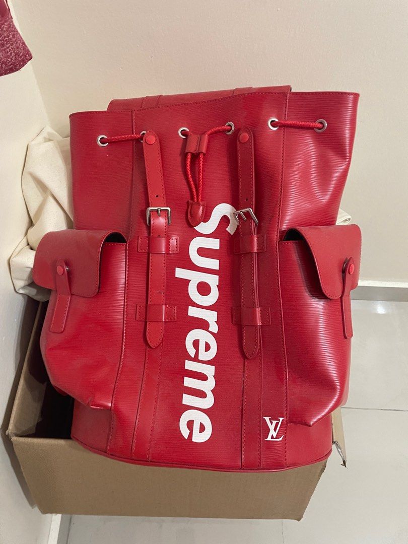 Supreme x lv backpack shop