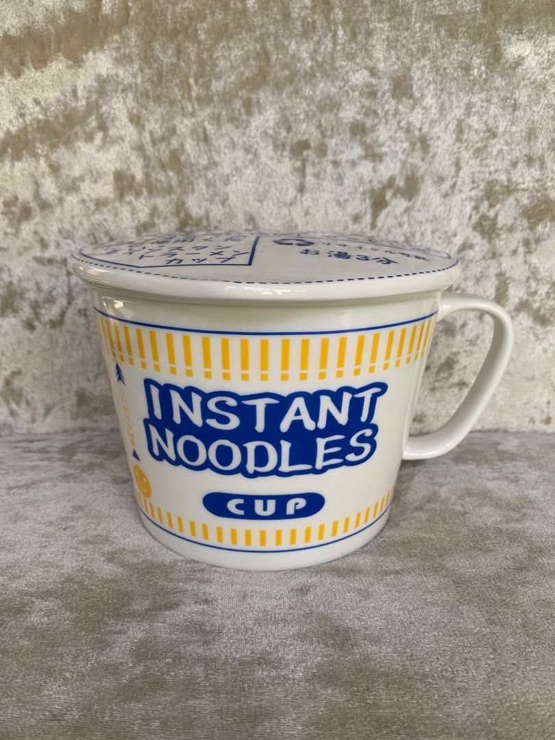 Instant Noodle ceramic cup/mug with lid (Category: Coffee & Tea Tableware) located in Muntinlupa City. Submitted by belica (Listing ID 1270347486, Image 1). Description: 🍜Instant Noodles ceramic cup/mug with lid. ☝🏻1 pc. available 📦Shipping of FRAGILE items at buyers risk. 🤝ALL SALES FINAL! 🚫No return, no exchange, no refund. 🤗Unused item just displayed. Please manage your expectations. 🛒Happy Shopping! .