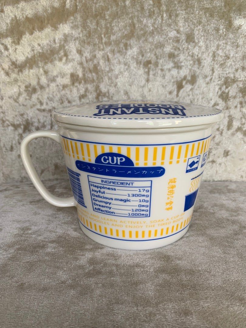 Instant Noodle ceramic cup/mug with lid (Category: Coffee & Tea Tableware) located in Muntinlupa City. Submitted by belica (Listing ID 1270347486, Image 3). Description: 🍜Instant Noodles ceramic cup/mug with lid. ☝🏻1 pc. available 📦Shipping of FRAGILE items at buyers risk. 🤝ALL SALES FINAL! 🚫No return, no exchange, no refund. 🤗Unused item just displayed. Please manage your expectations. 🛒Happy Shopping! .
