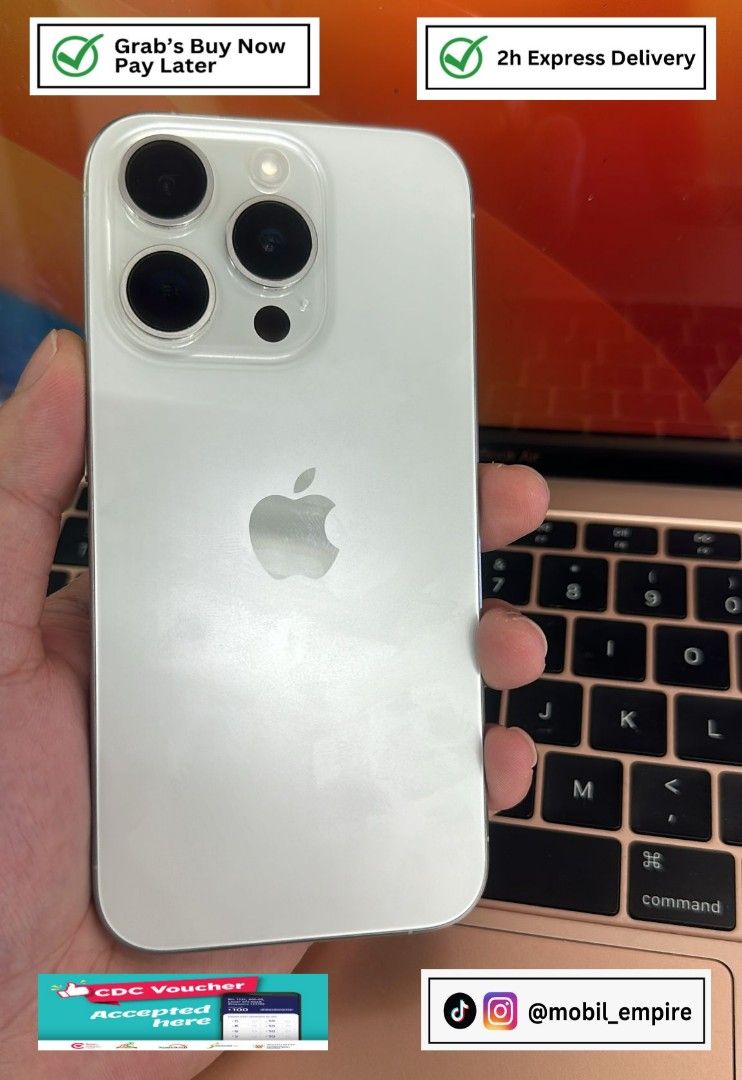 iPhone 15 Pro White Titanium 128GB, Mobile Phones & Gadgets, Mobile