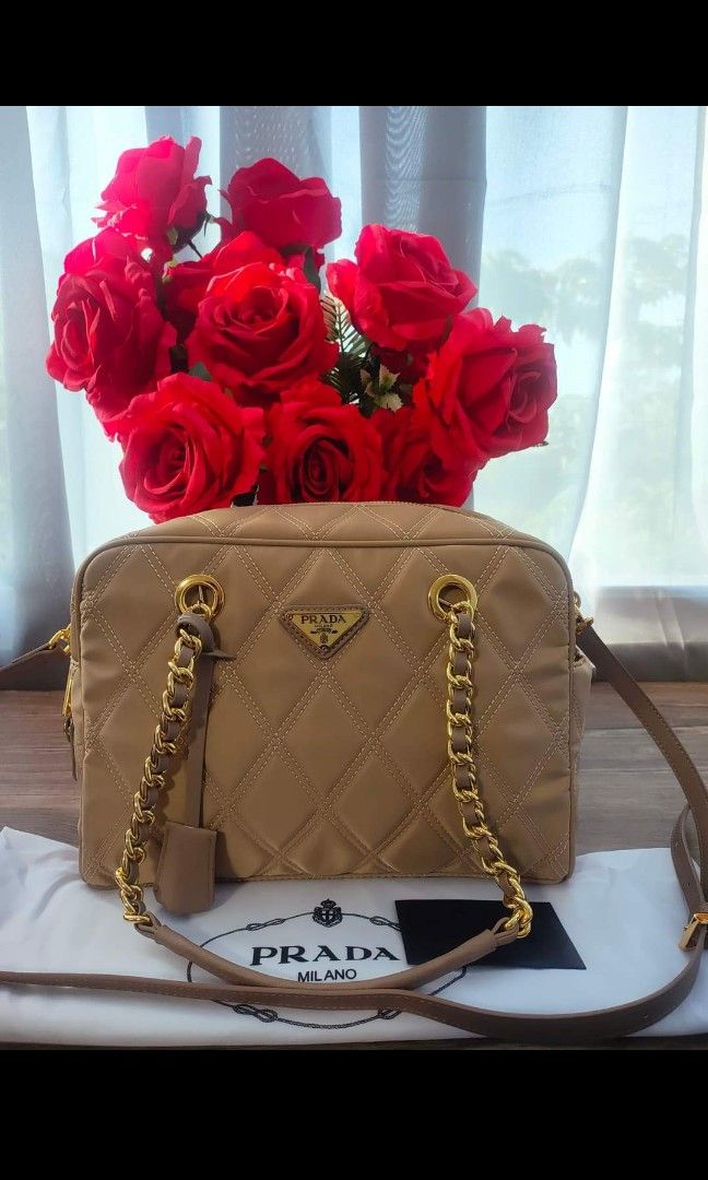Japan Preloved Prada Two -way (Category: Luxury Bags & Wallets) located in Cebu City. Submitted by day.98 (Listing ID 1270259760, Image 2). Description: selected from japan bag nailon leather codes & etikita no flaws with dust bag.