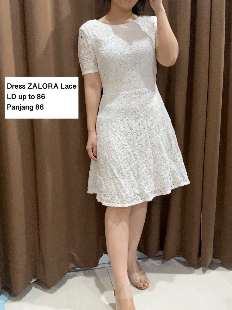 Zalora white lace dress hot sale
