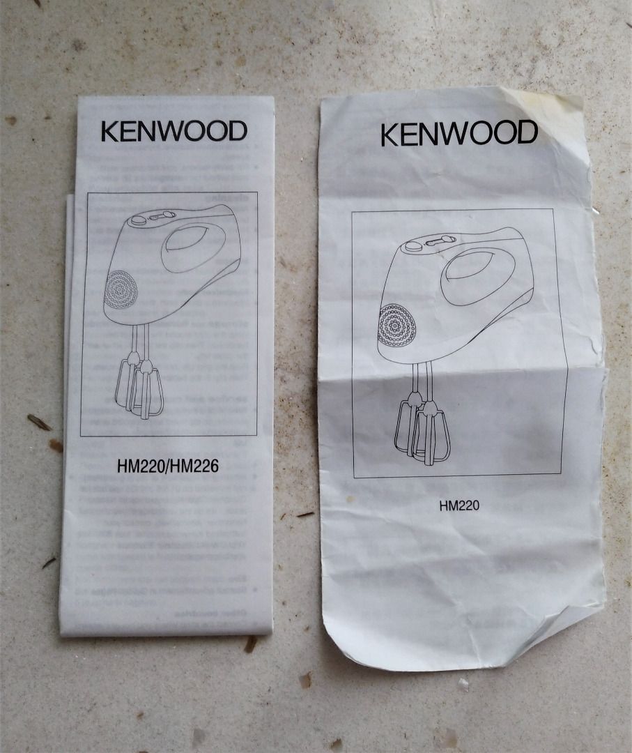 Kenwood hand mixer 打蛋器 (HM220), 家庭電器, 廚房電器, 打蛋器及廚師機 Carousell