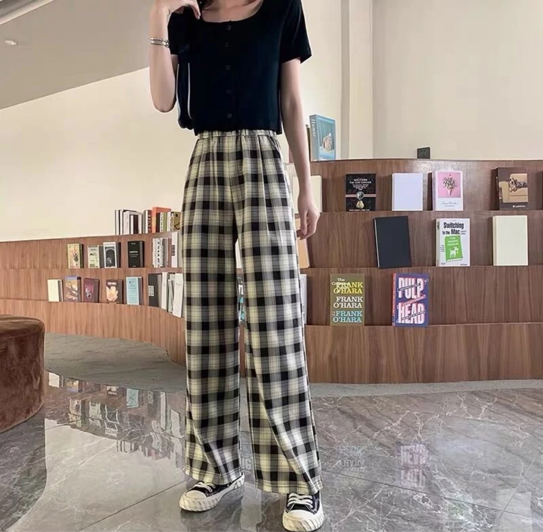 Casual plaid pants store