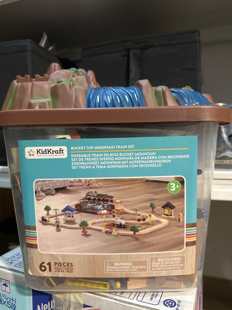 Kidkraft bucket top mountain sales train set