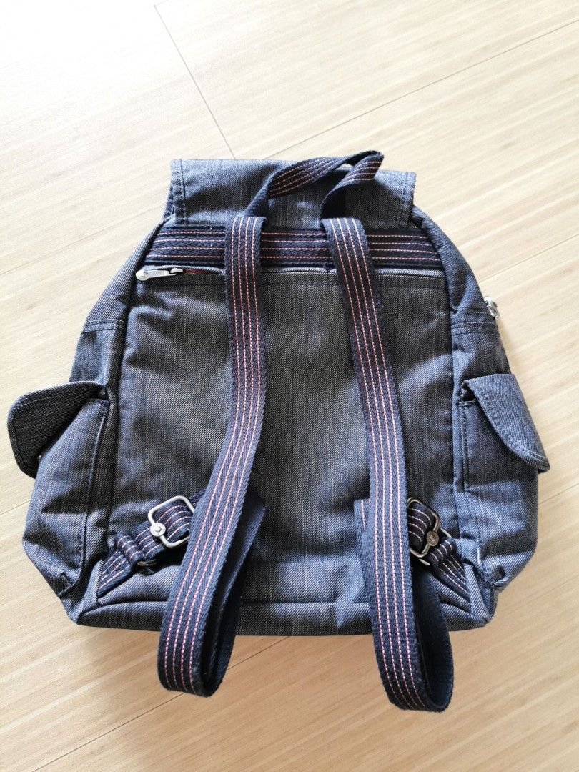 Kipling denim hotsell backpack