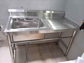 ♦️KITCHEN SINK WITH DETACHABLE STAND/1.OMM THICKNESS/PURE 304 STAINLESS/COMPLETE FITTINGS/CASH ON DELIVERY/IN STOCK
