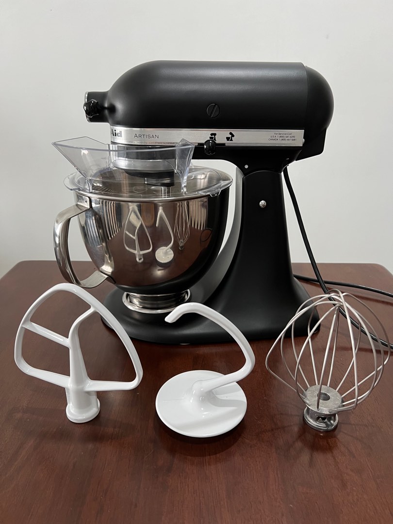 KitchenAid Artisan Series Matte Black 5quart Tilt Head Stand Mixer, TV