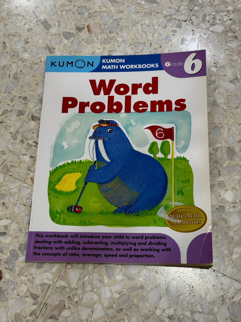 Kumon Maths Workbooks, Problem Solving Grade 6, Hobbies & Toys, Books