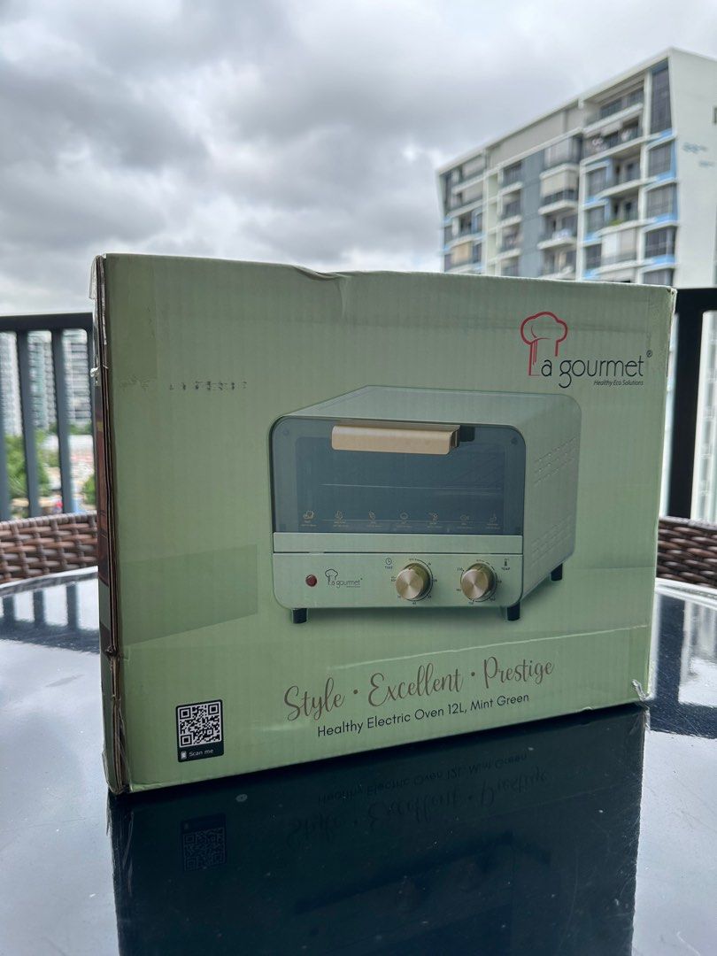 la gourmet electric oven 12l, mint green, TV & Home Appliances, Kitchen