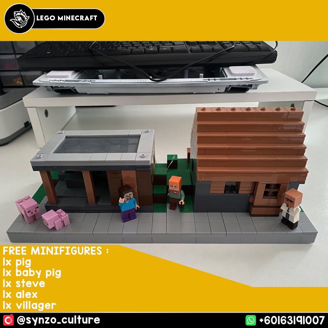 Lego minecraft hotsell village moc
