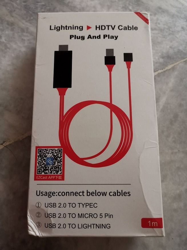 Lightning hdtv hotsell cable android