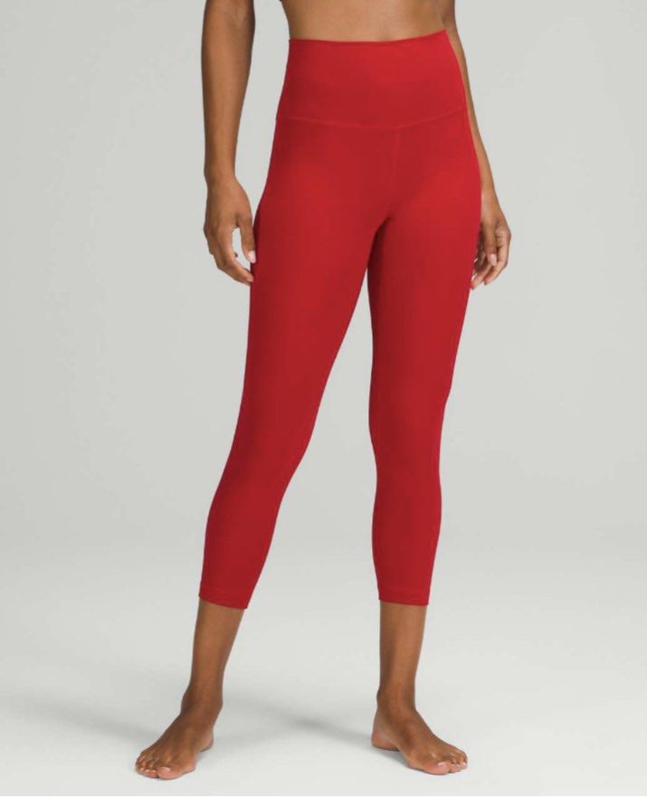 Lululemon Align 23 inch leggings Red, Women's Fashion, Activewear on  Carousell