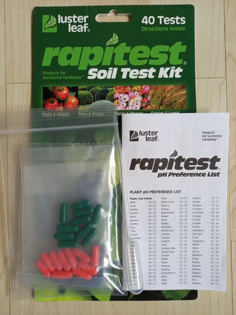 Kit De Test De Sol Rapitest Luster Leaf | PH, Azote, Phosphore, Potasse | 40 Tests | Pour Jardin Potager