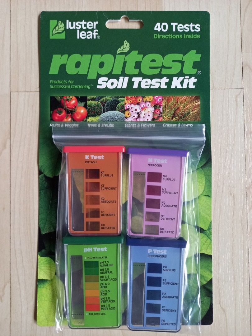 Luster Leaf Rapitest Soil Test Kit, Furniture & Home Living, Gardening ...