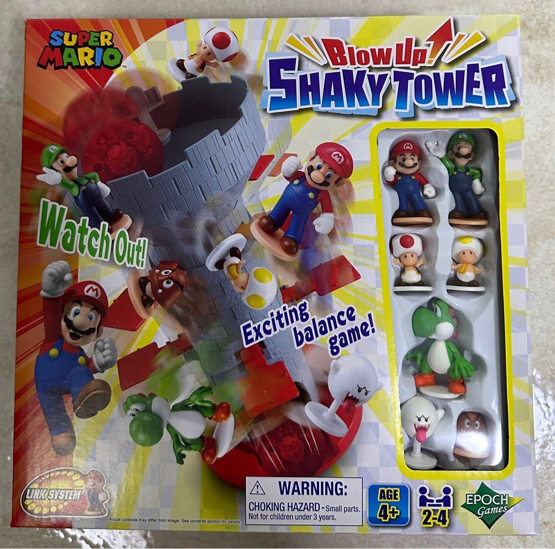 Super Mario Blow Up Shaky Tower Toy (Balancing), Hobbies & Toys, Toys &  Games on Carousell