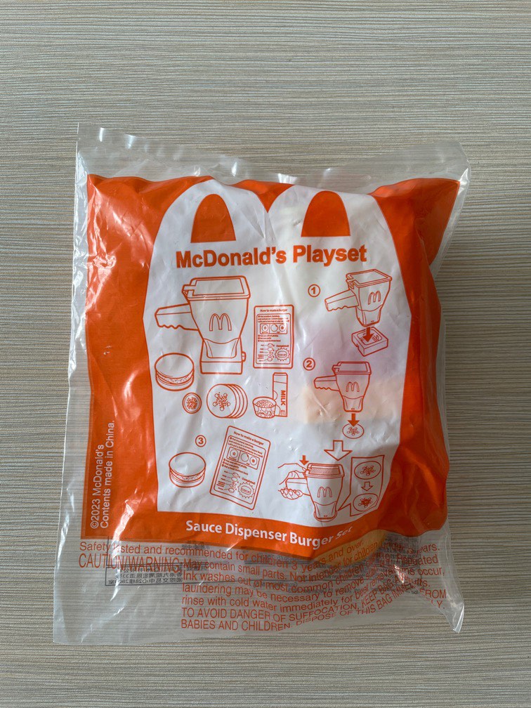 Mcdonalds playset sauce dispenser burger set, Hobbies & Toys, Toys