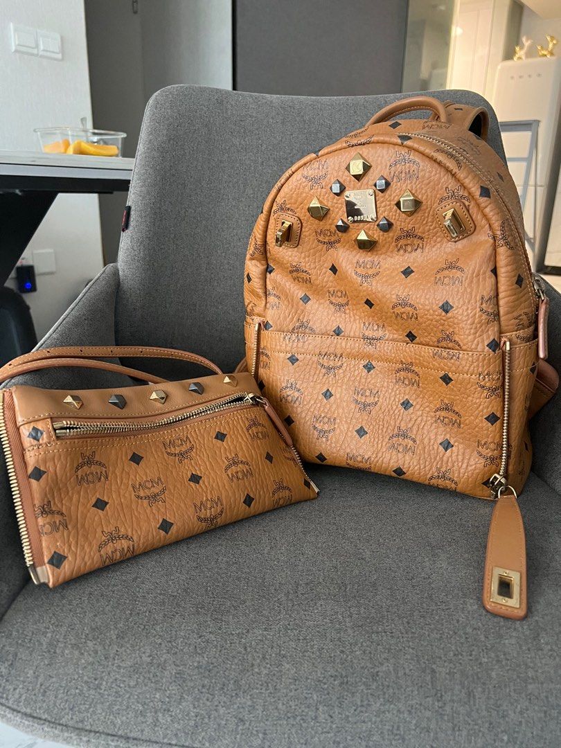 MCM Backpack and Shoulder Bag Set