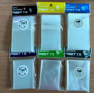 DAISO CARD 100 SOFT SLEEVES for MTG Pokemon 88x63mm size set of 5 packets