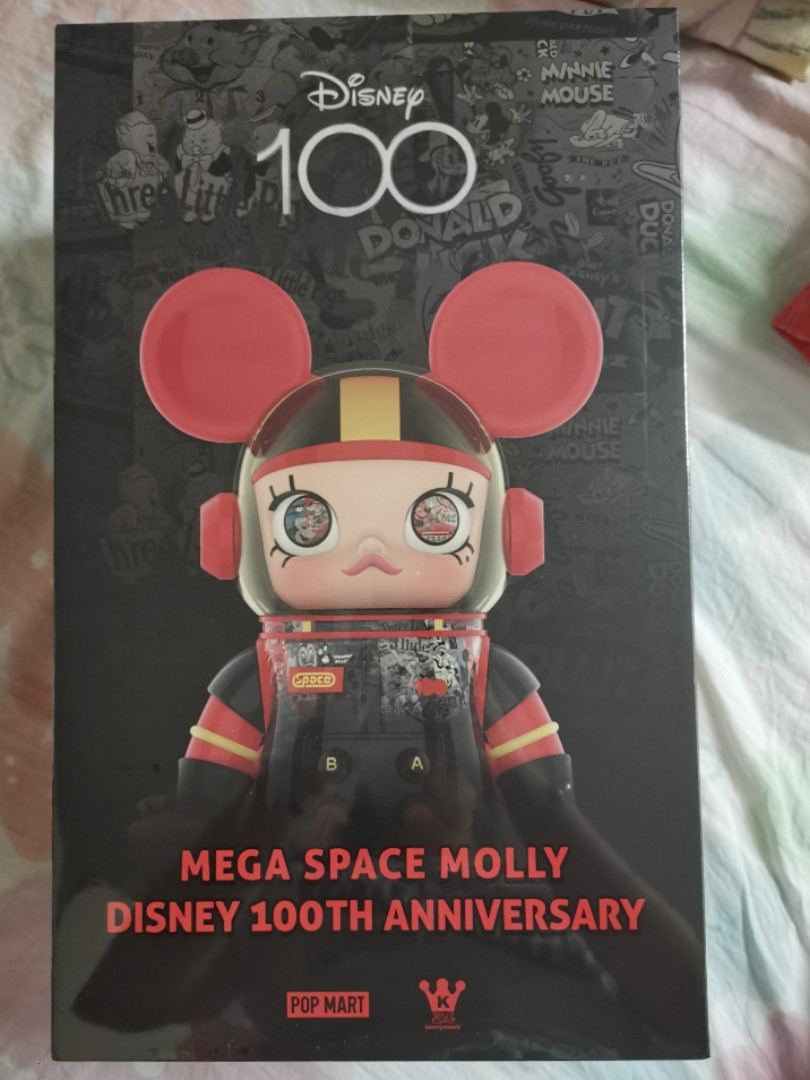 Mega space molly 400%迪士尼100周年popmart, 興趣及遊戲, 玩具& 遊戲 