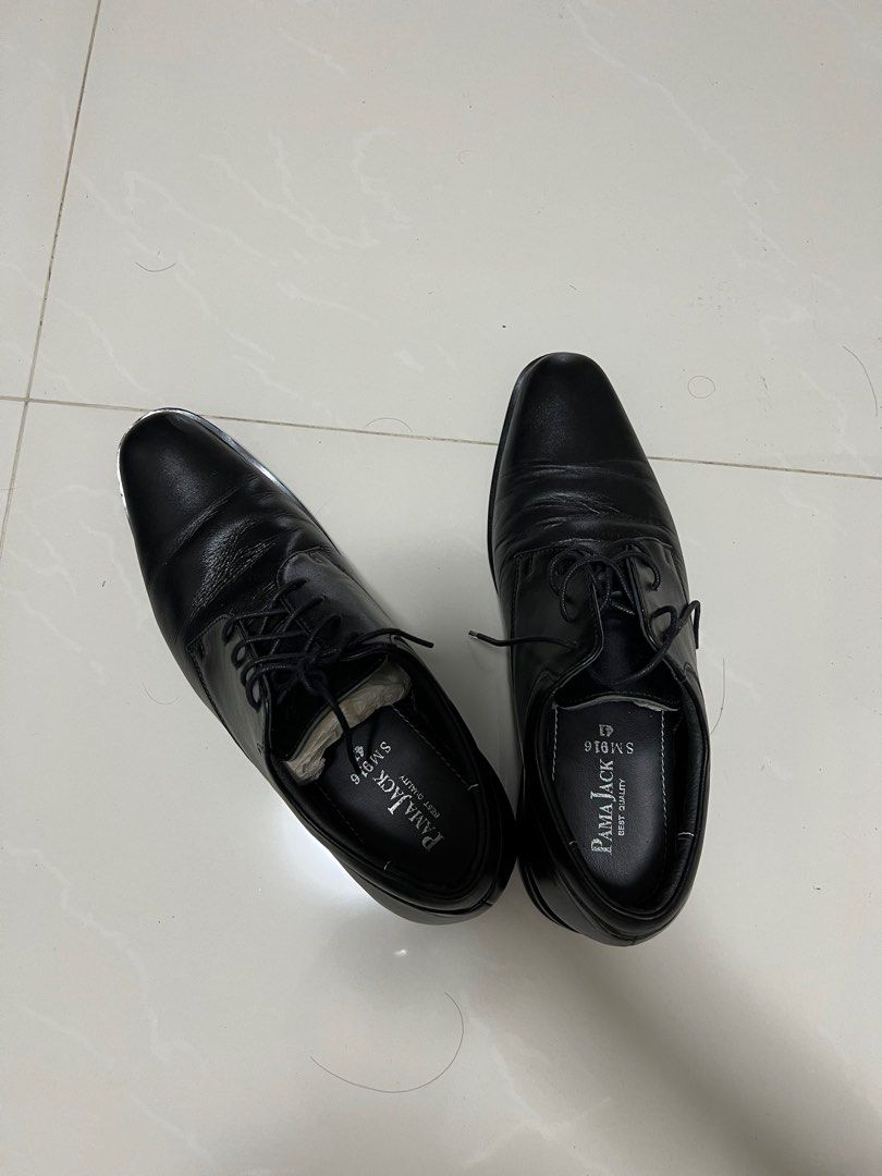 Mens leather clearance dress shoes black