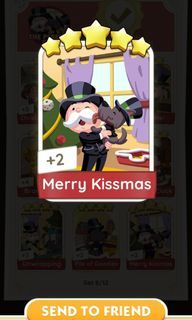 Merry Kissmas (SOLD) / Joyful Snow X3 / Watch Out(SOLD) monopoly go 5 stars card