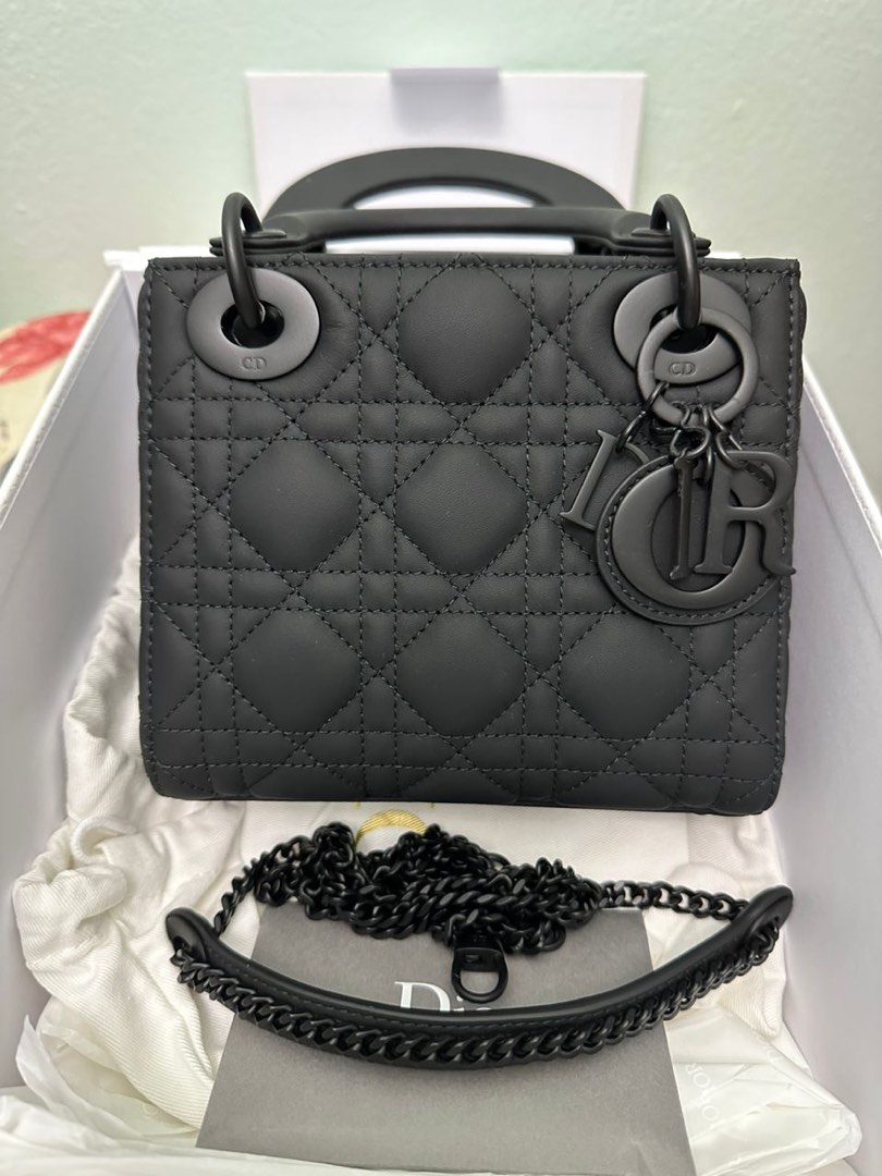 Dior matte black on sale bag