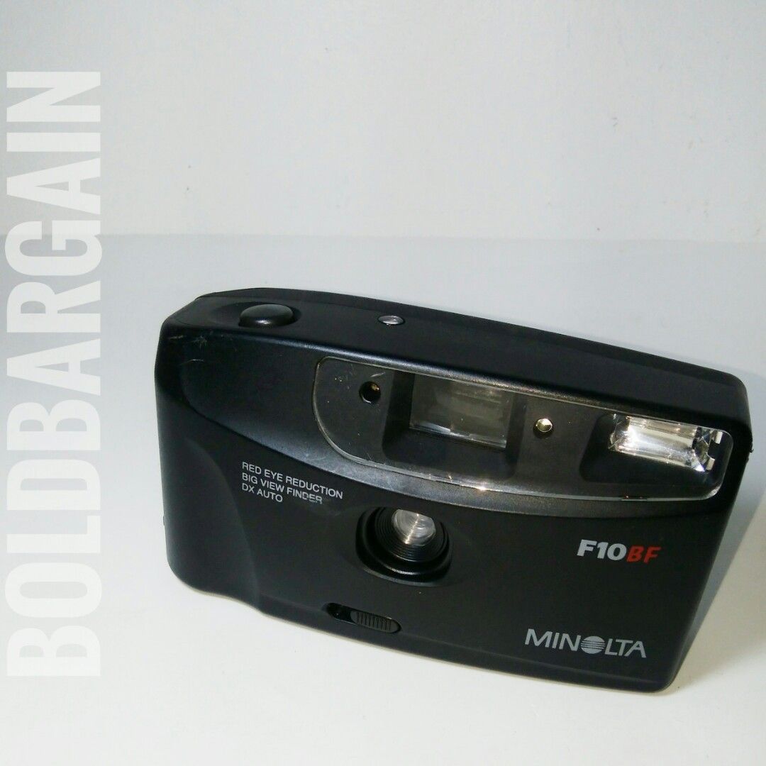 MINOLTA F10BF Film Camera 36mm with Auto Winder, Photography, Cameras ...
