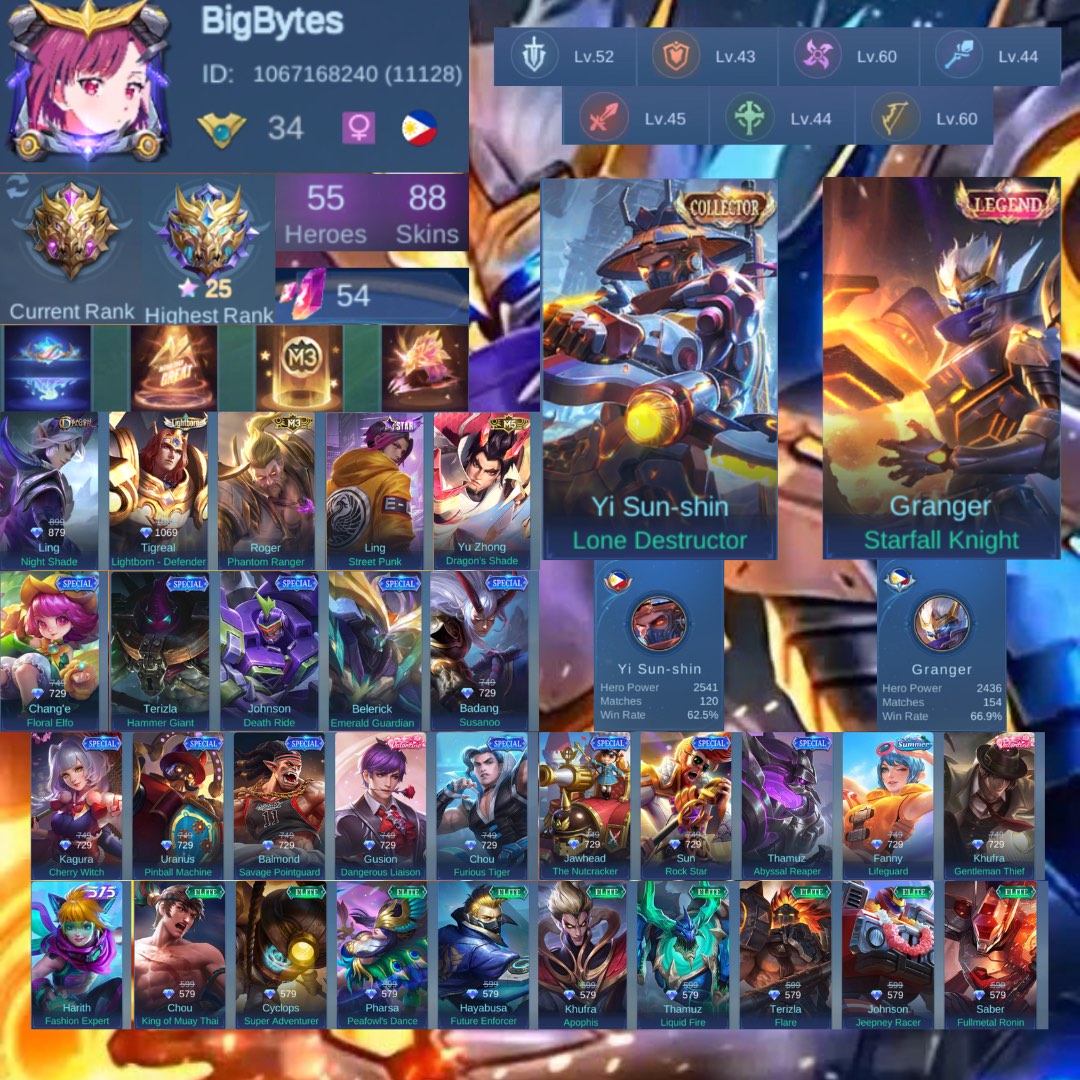 Mlg Account MOBILE LEGENDS / ML ACCOUNT (ALSO AVAILABLE FOR INSTALLMENT), Video ...