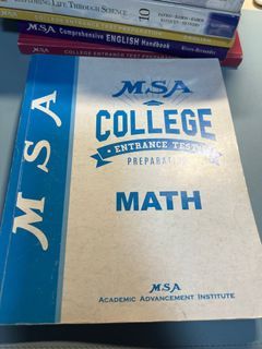 MSA COLLEGE ENTRANCE TEST MATH REVIEW BOOK