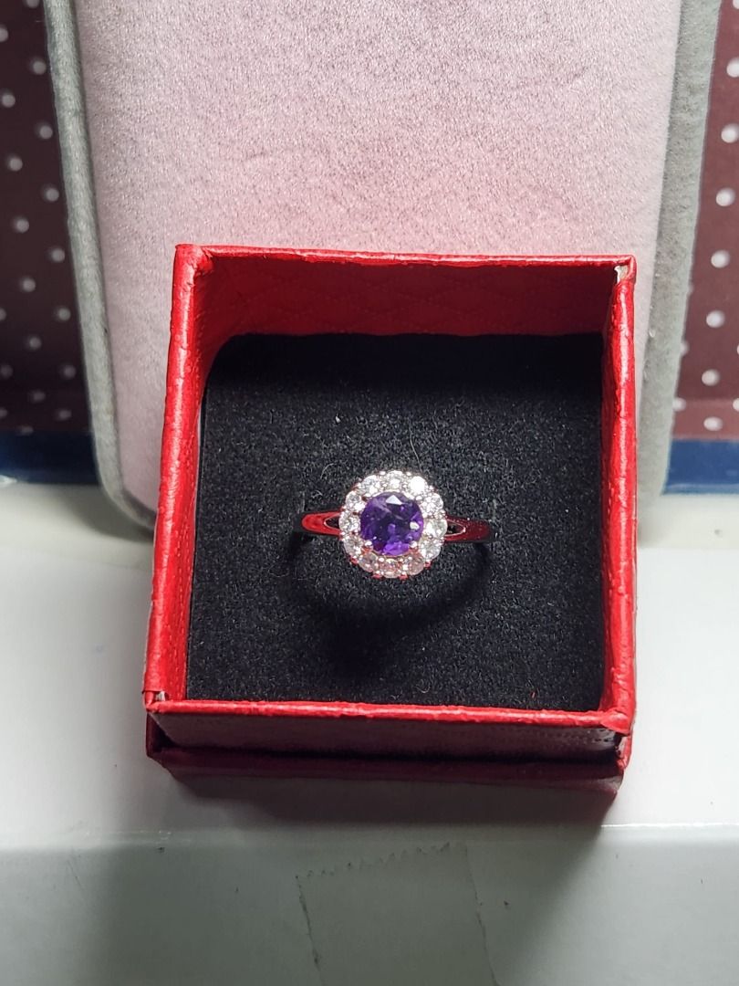 Red 2024 amethyst ring