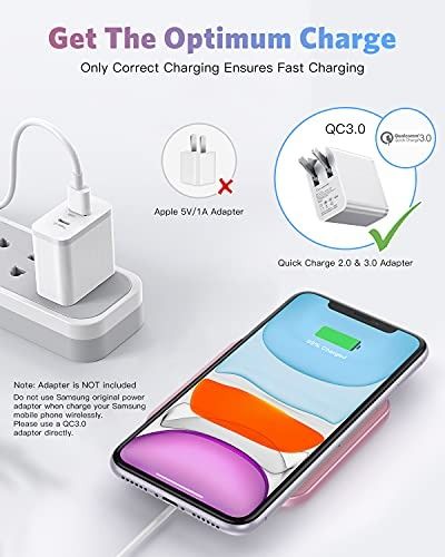 2 in 1 Wireless Charger, 15W Dual Wireless Charging Pad for iPhone 15/15  Pro/14/14 Pro/13/13 Pro/12/12 Pro/11/X, Samsung S23/S22/S21, Airpods  3/2/Pro