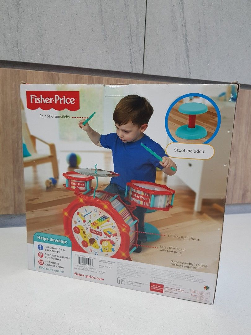 Fisher price big bang drum set sale