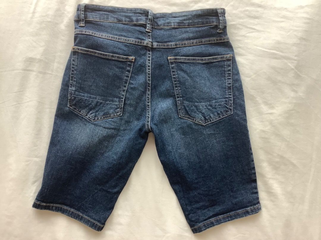 Next Mens Skinny Fit Denim Shorts size 30inch 76cm