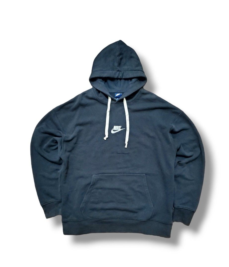 Nike Centre Hoodie Loose Fit Fesyen Pria Pakaian Baju Luaran