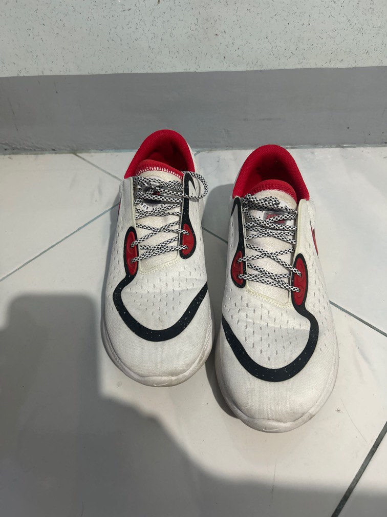 mens nike red and white shoes