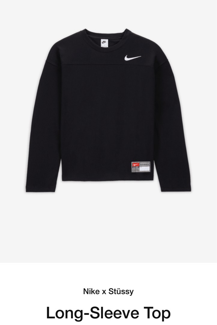 Nike x Stussy Long Sleeve Top XL, Men's Fashion, Tops & Sets