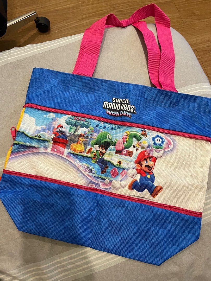 Nintendo Switch Tote Bag (Category: Tote Bags) located in Mandaluyong City. Submitted by wayby (Listing ID 1270378766, Image 1). Description: Limited edition Super Mario Bros. Wonder Foldable.